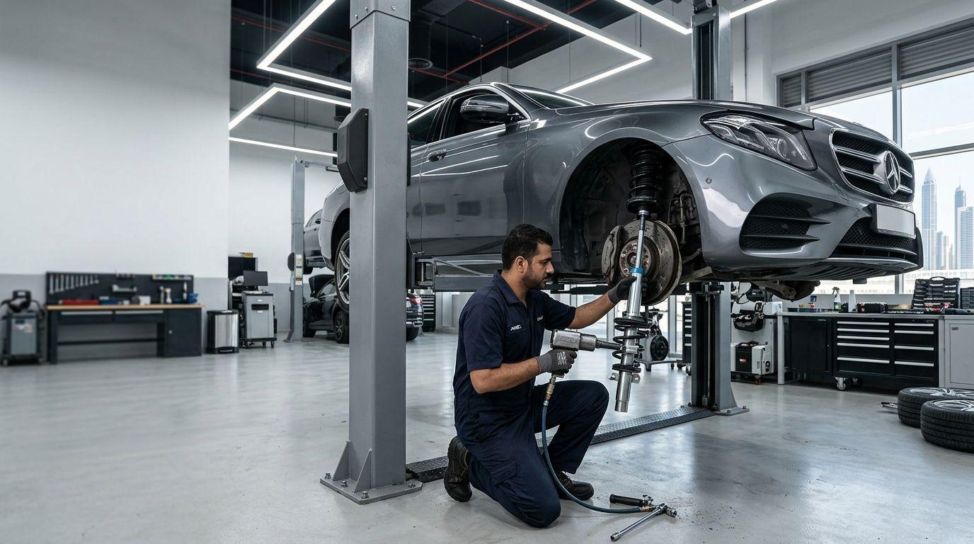 Reliable Shock Absorber Replacement & Suspension Service in Dubai — GT Auto Centre Dubai