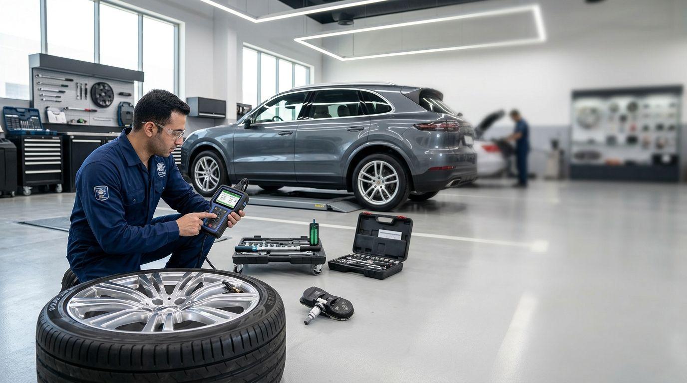 Expert TPMS Programming for Accurate Tyre Pressure Monitoring — GT Auto Centre Dubai