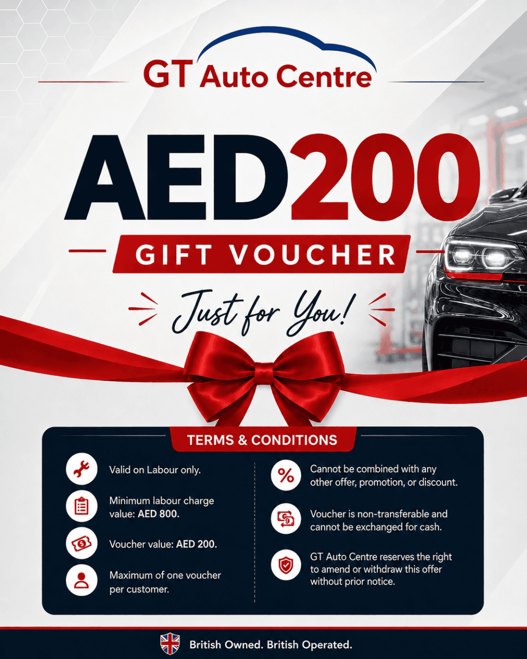 AED 200 Gift Voucher Just For You