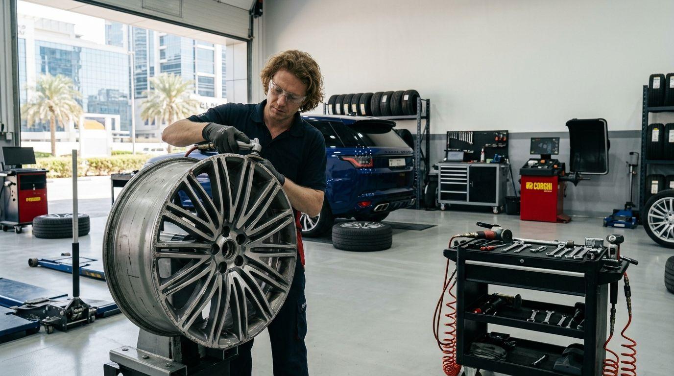 Expert Alloy Wheel Repair for Damaged, Bent & Kerbed Wheels — GT Auto Centre Dubai