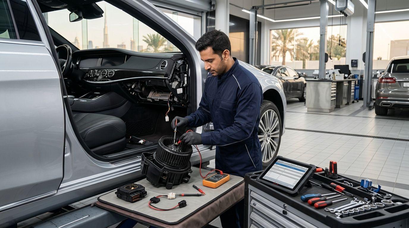 Professional Car AC Cooling Diagnostics & Inspection — GT Auto Centre Dubai