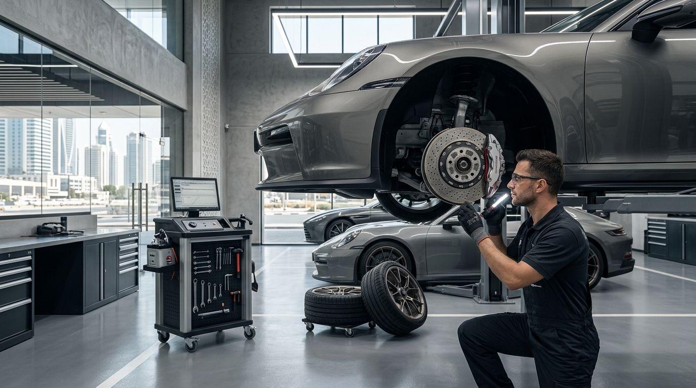 Car Brake Pad Replacement Services in Dubai — GT Auto Centre Dubai