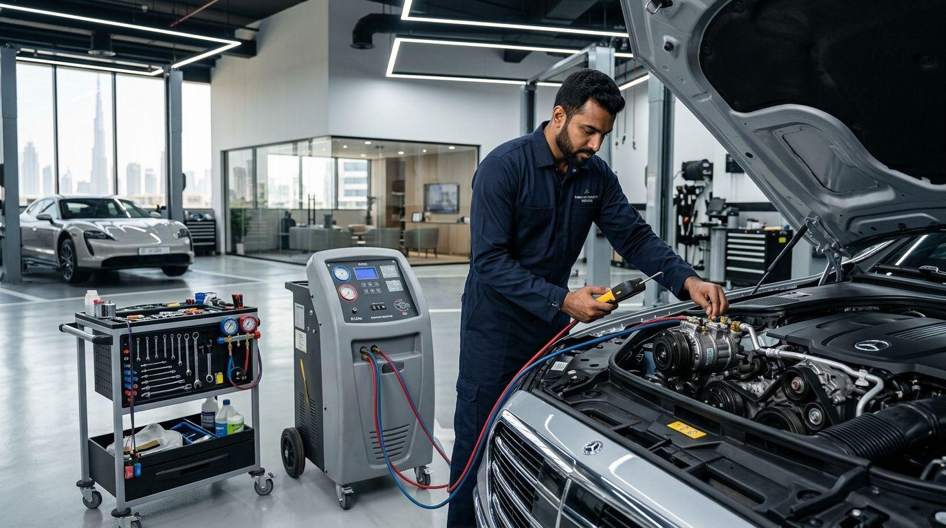 Professional AC Compressor Repair & Replacement for All Vehicles — GT Auto Centre Dubai