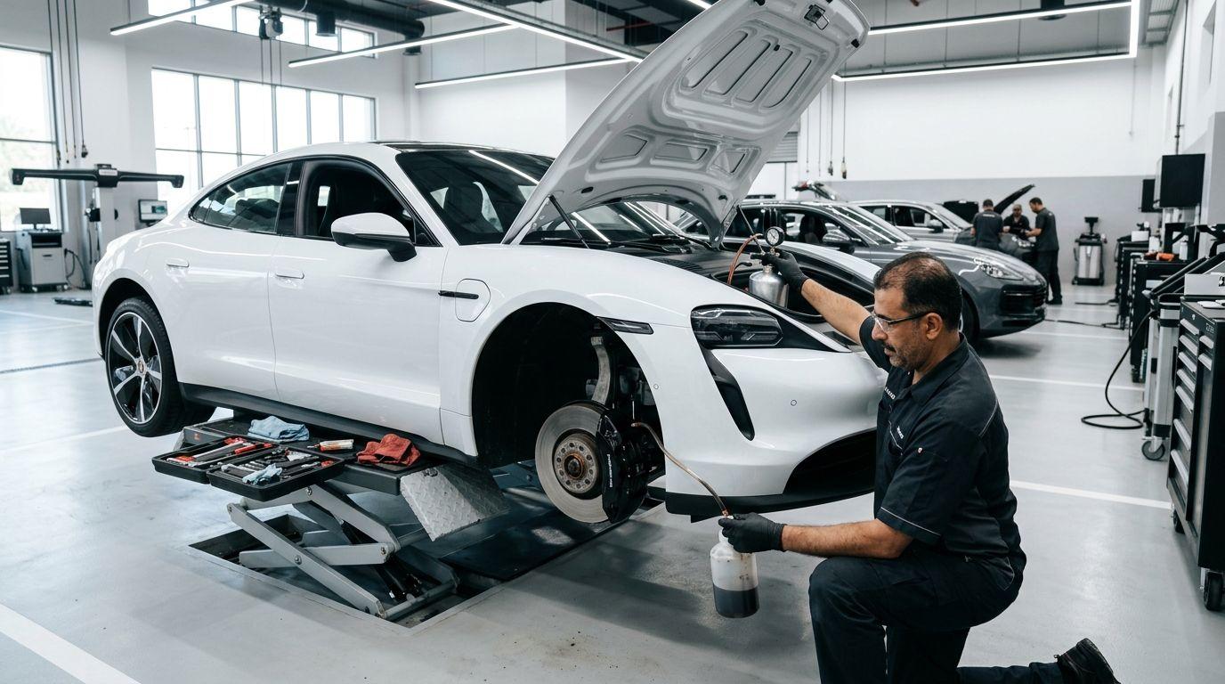 Brake Fluid Change in Dubai — GT Auto Centre Dubai