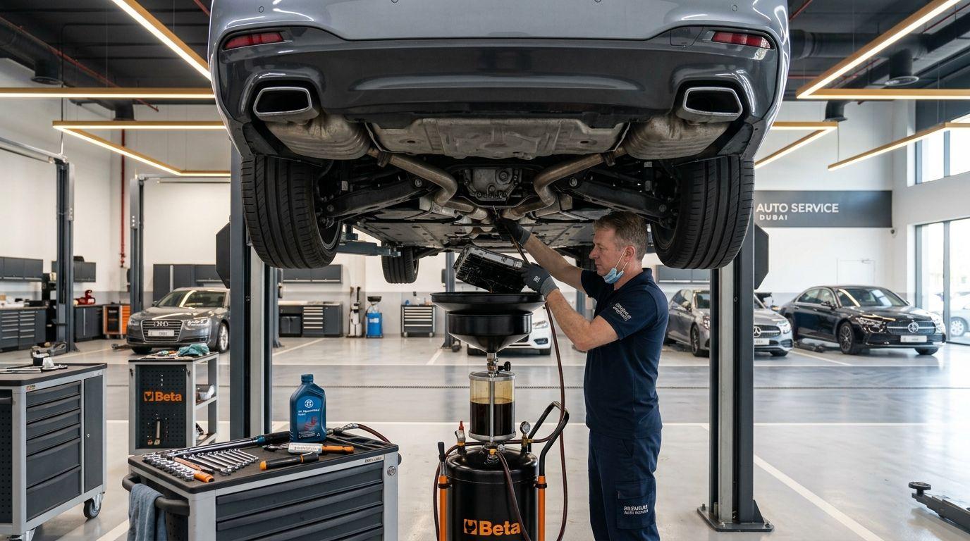 Professional Gearbox Oil Change Service in Dubai — GT Auto Centre Dubai