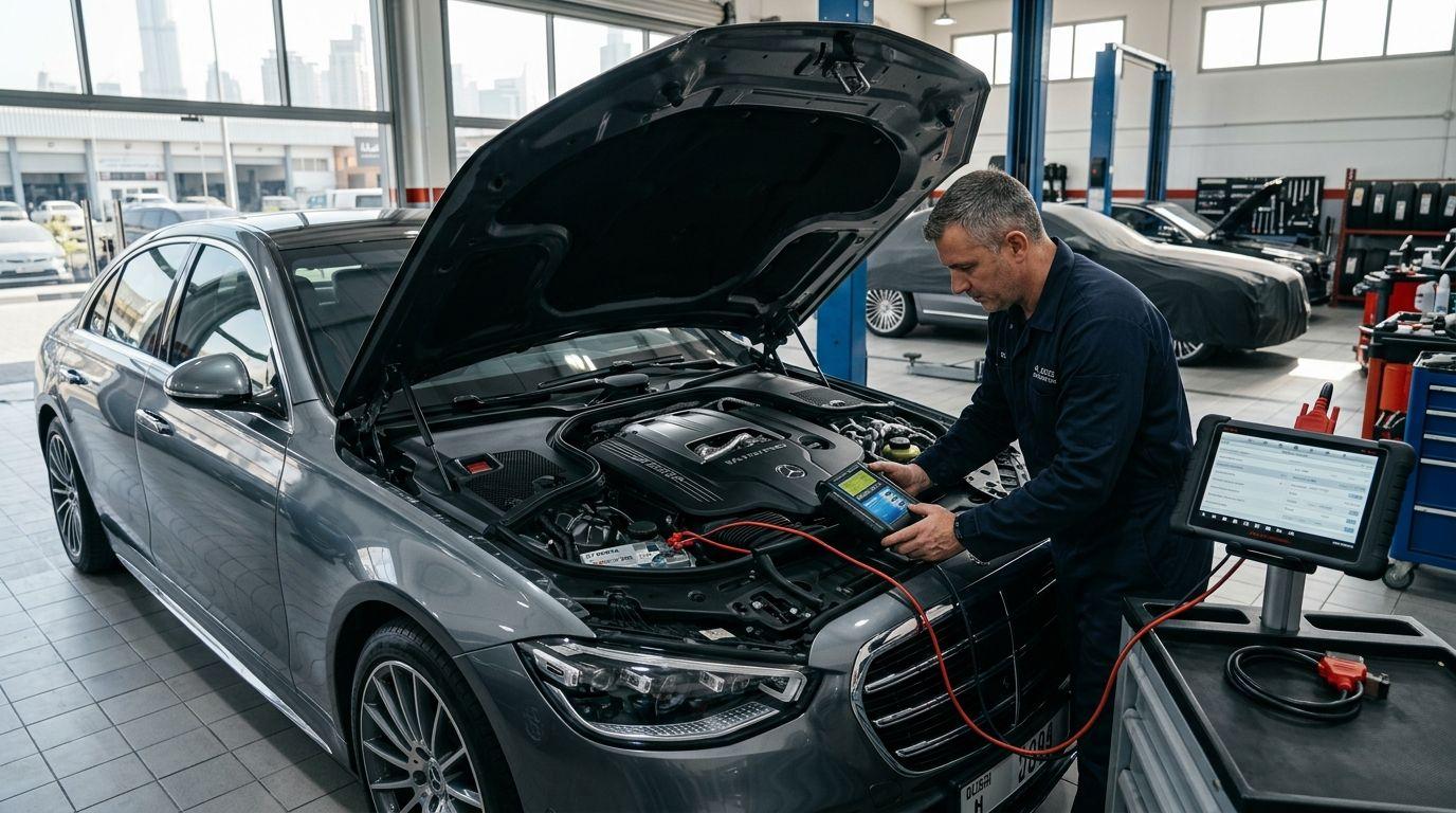Complete Automotive Battery, Electrical Diagnostics & Repair Services — GT Auto Centre Dubai